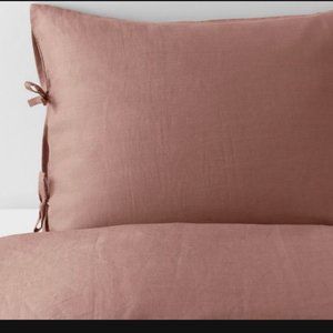 Ikea Linen Puderviva Mauve Pink Duvet / Sham Set (King)